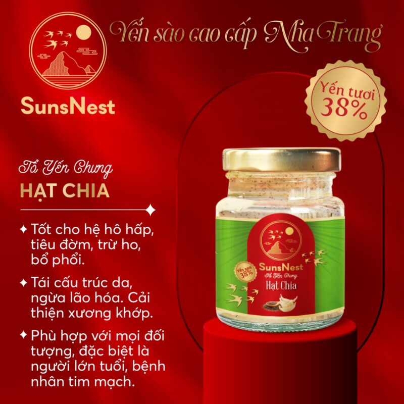 Tổ Yến Chưng Hạt Chia