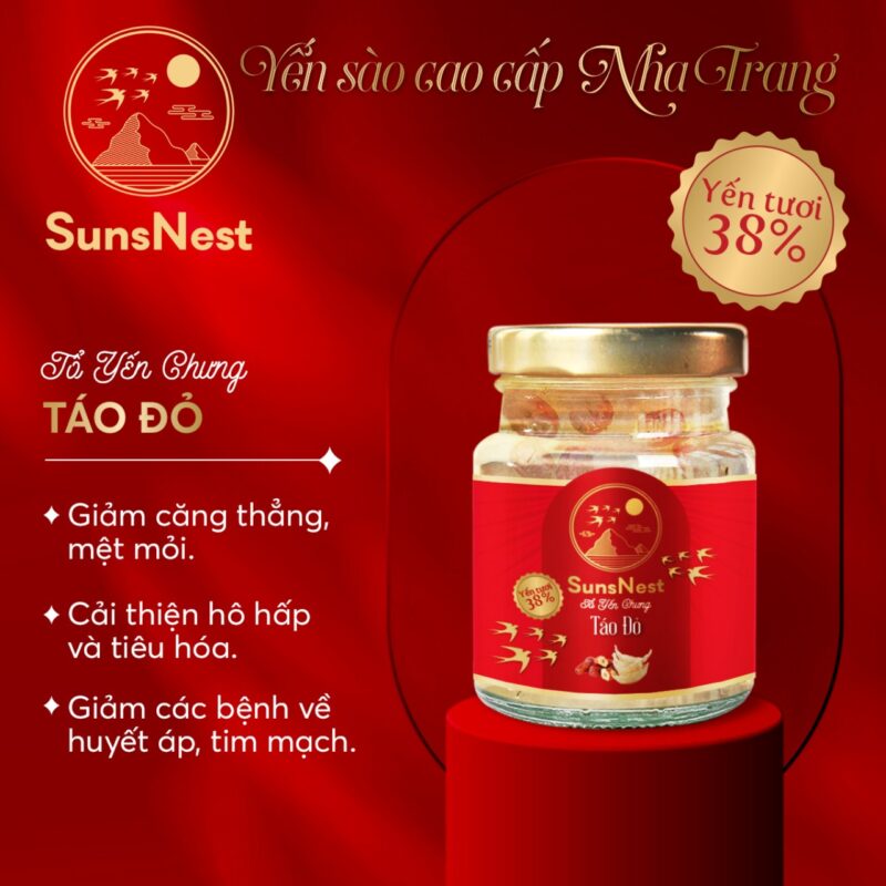 Tổ Yến Chưng Táo Đỏ